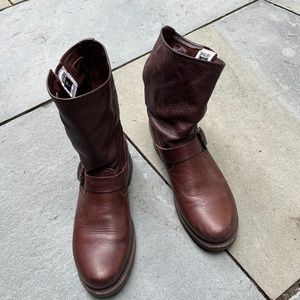 Frye Veronica Shortie Soft Vintage Leather 76509, Dark Brown, Size 8.5M